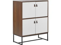 Armadio NUEVA Marrone scuro/Bianco