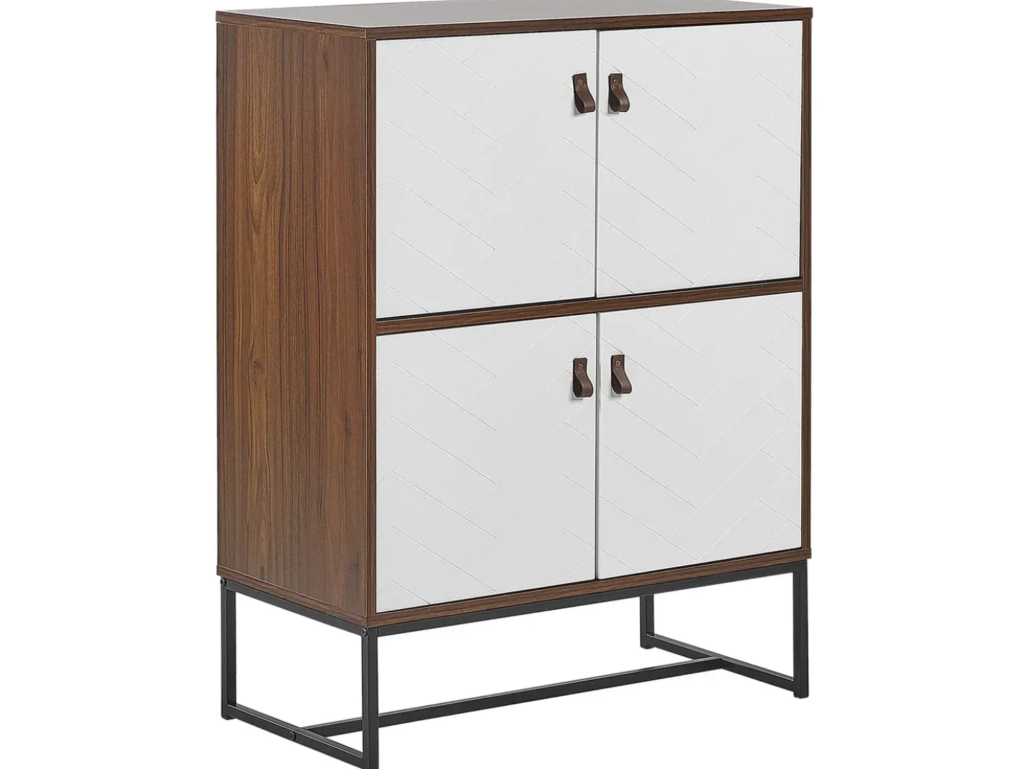 Armadio NUEVA Marrone scuro/Bianco