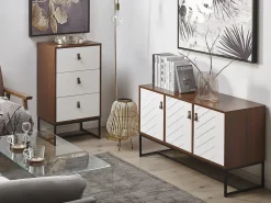 Armadio NUEVA Marrone scuro/Bianco