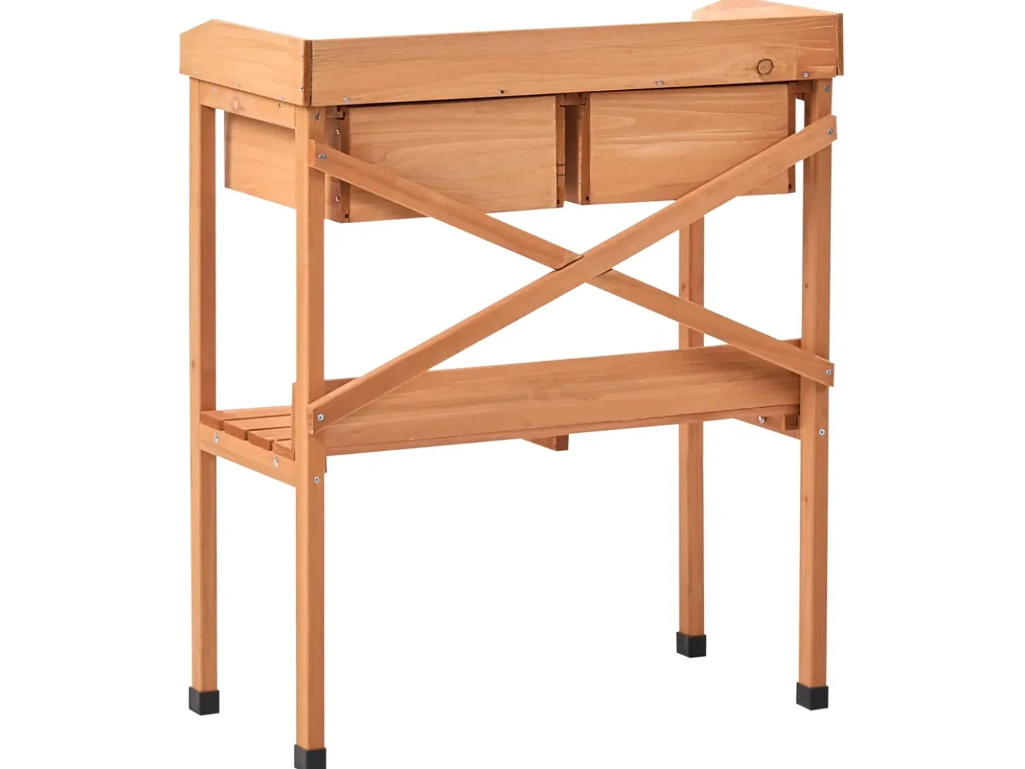Banco da giardinaggio RAVANUSA Legno di abete 77 cm 37 cm Marrone chiaro