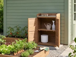 Banco da giardinaggio TEREVILLE Legno di abete 67 cm 45 cm Marrone