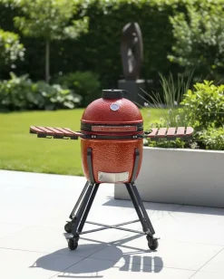 Barbecue a carbonella KAMADO Ceramica Rosso
