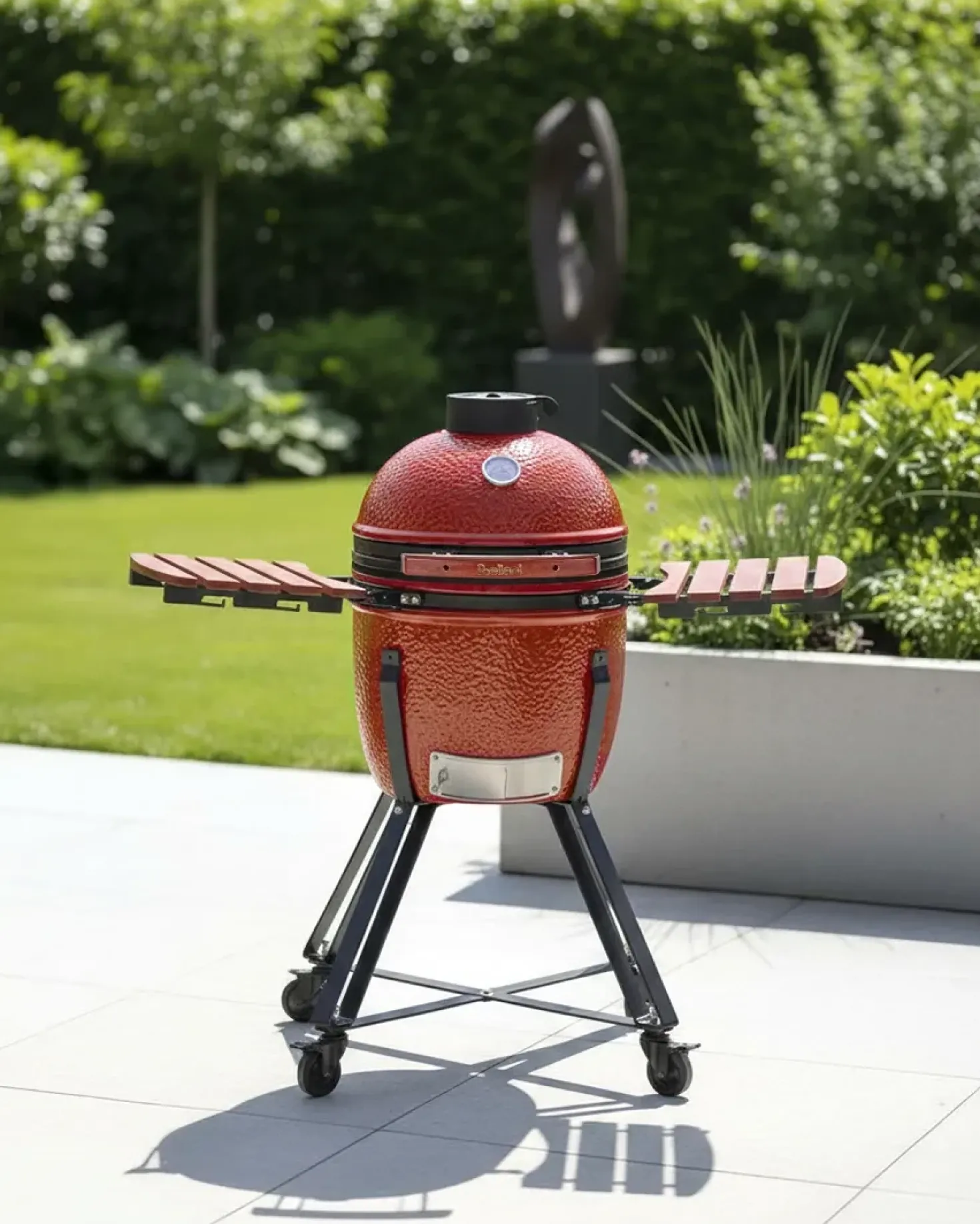 Barbecue a carbonella KAMADO Ceramica Rosso