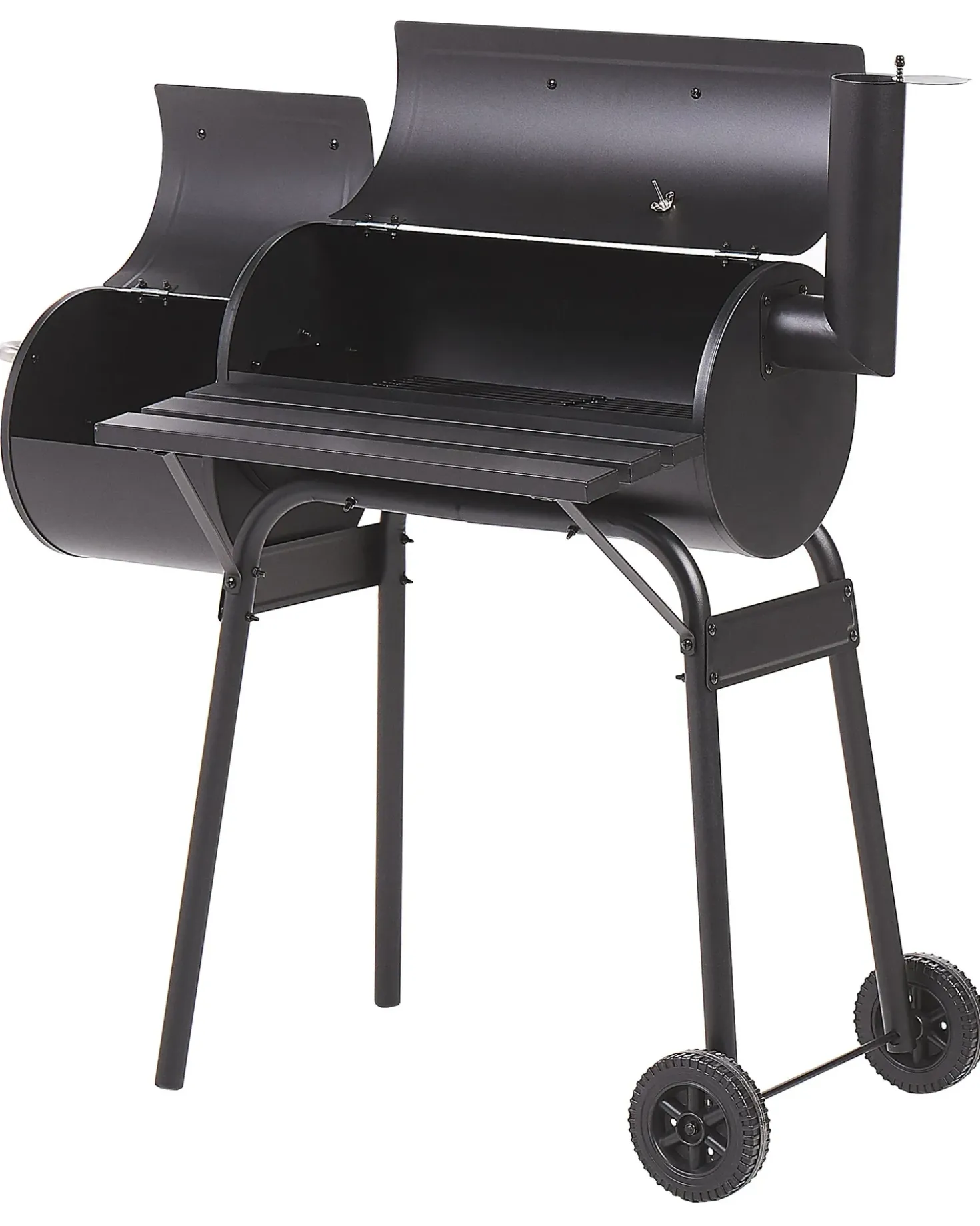 Barbecue a carbonella KATLA con affumicatore Metallo Nero