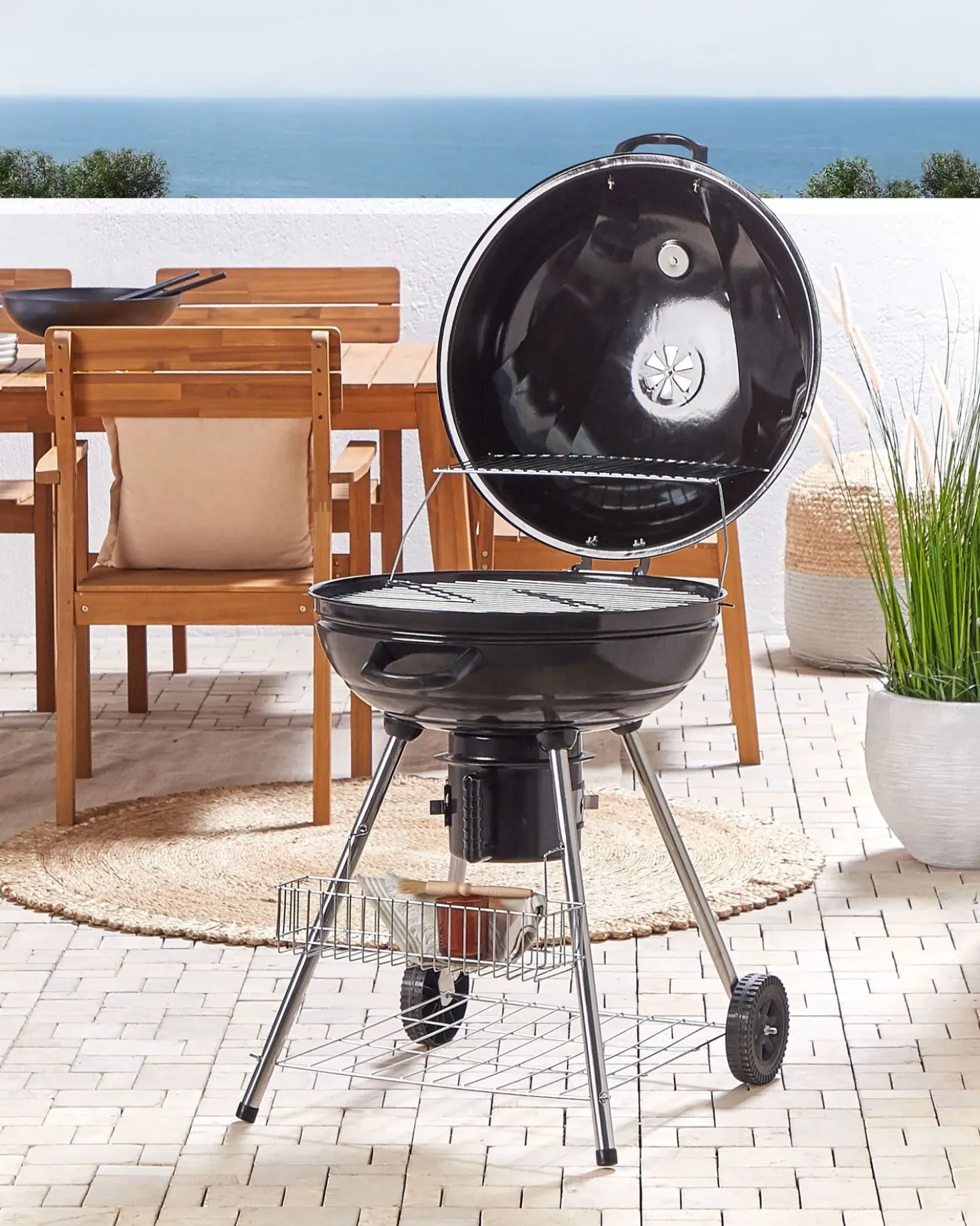 Barbecue a carbonella MARAPI Metallo Nero