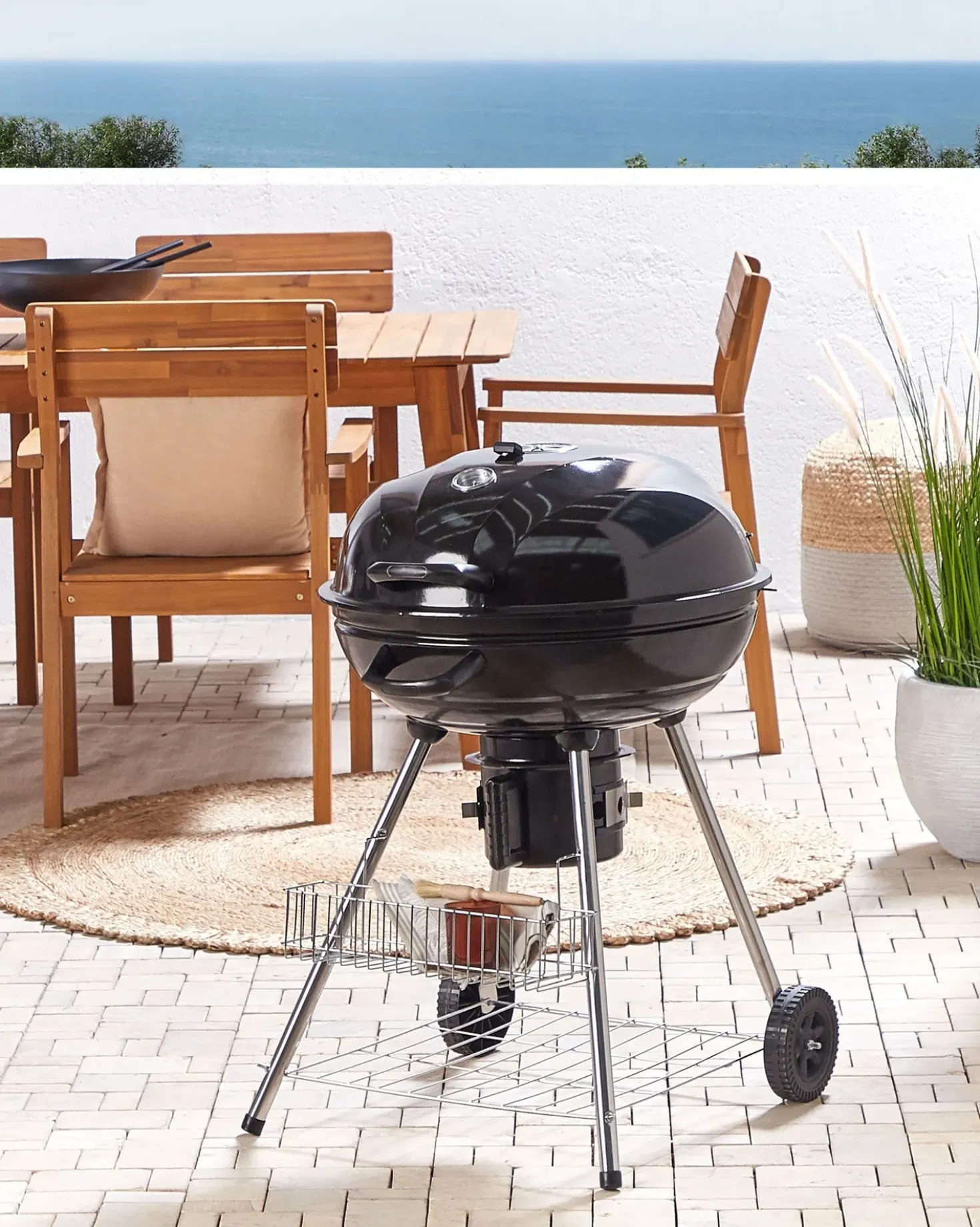 Barbecue a carbonella MARAPI Metallo Nero