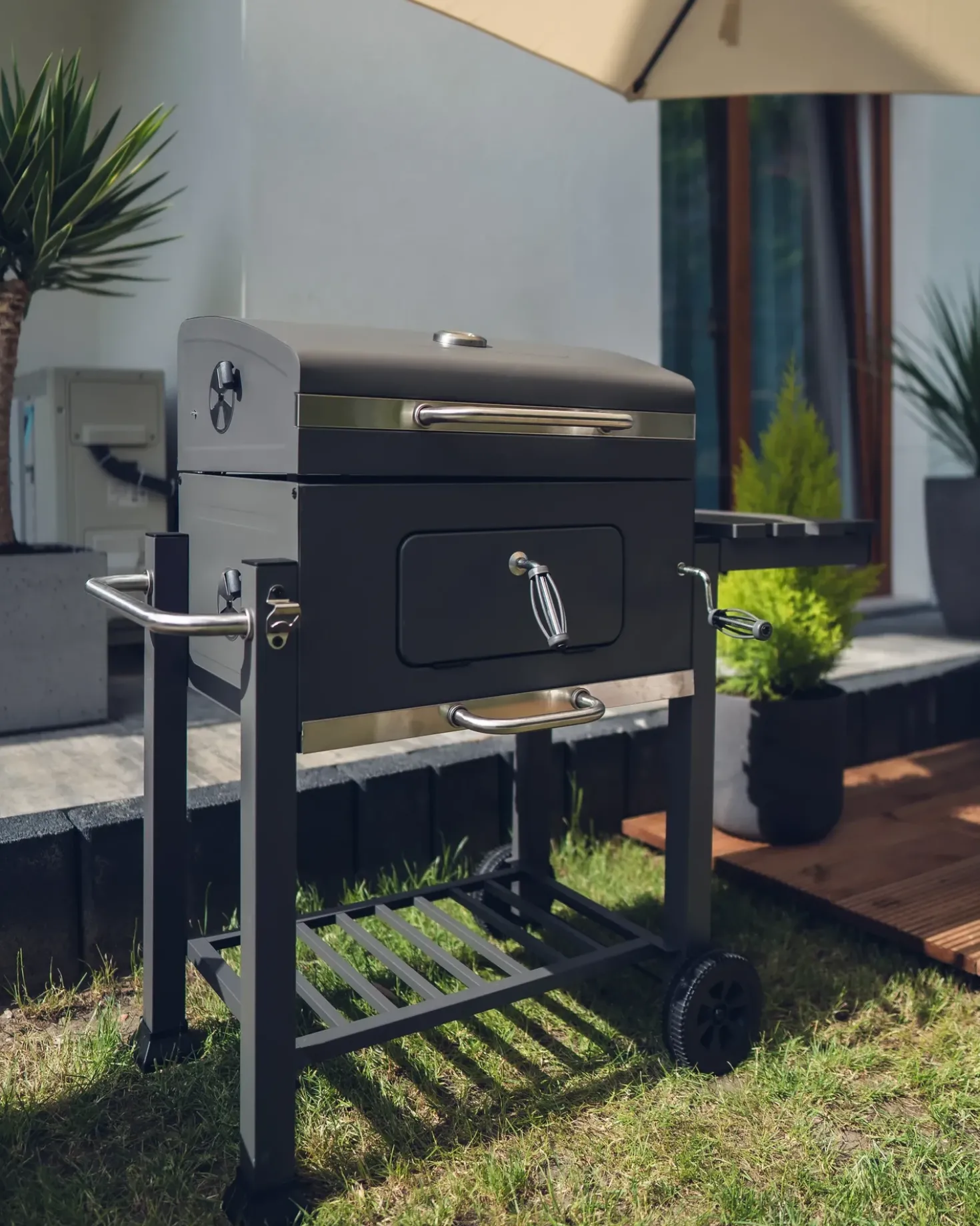 Barbecue a carbonella PAVLOF Metallo Nero
