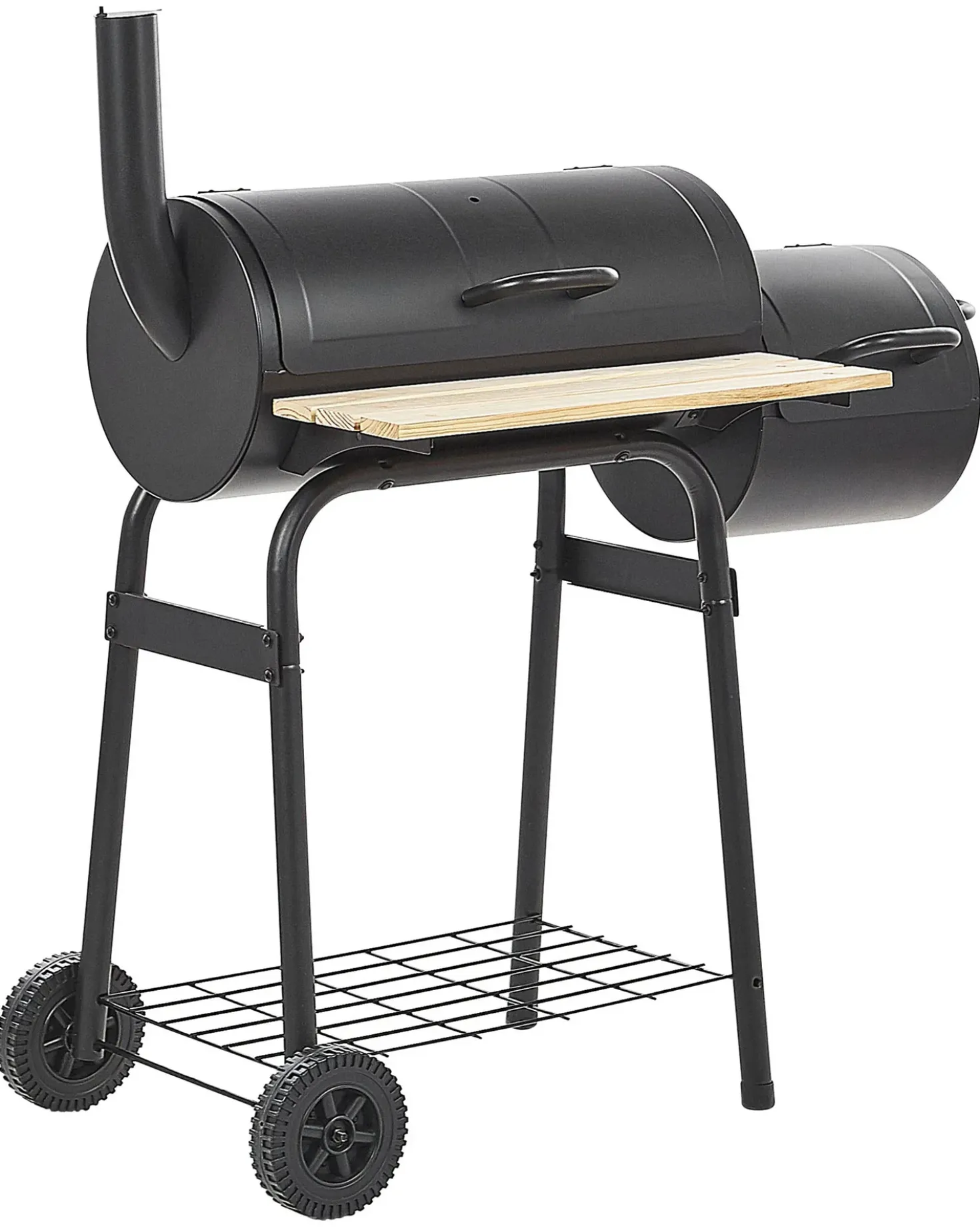 Barbecue a carbonella SATAH con affumicatore Metallo Nero