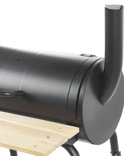 Barbecue a carbonella SATAH con affumicatore Metallo Nero