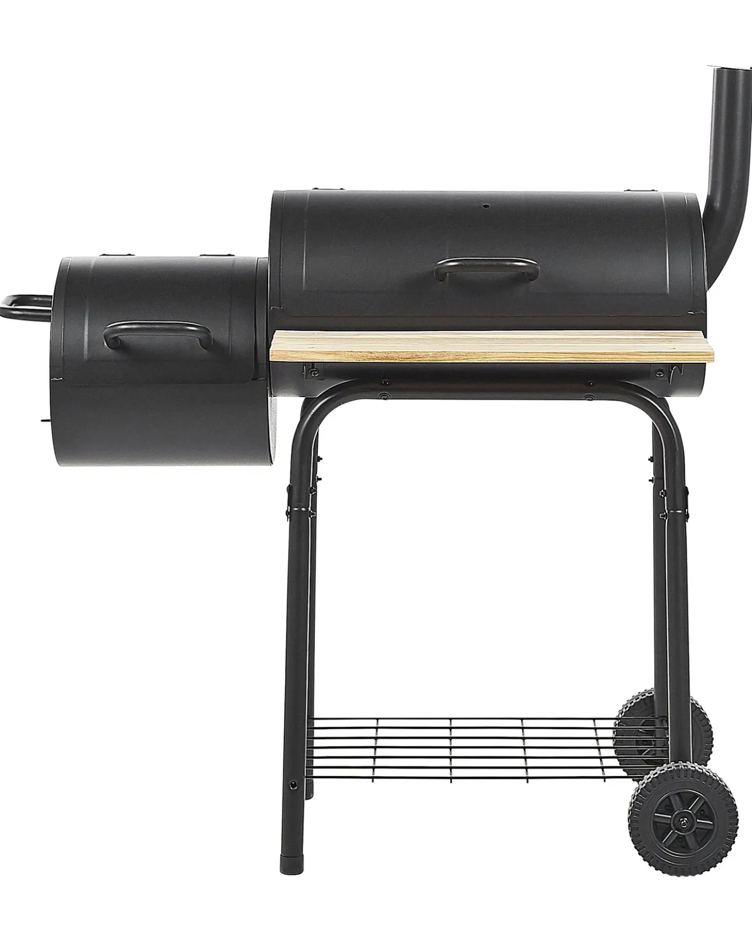Barbecue a carbonella SATAH con affumicatore Metallo Nero