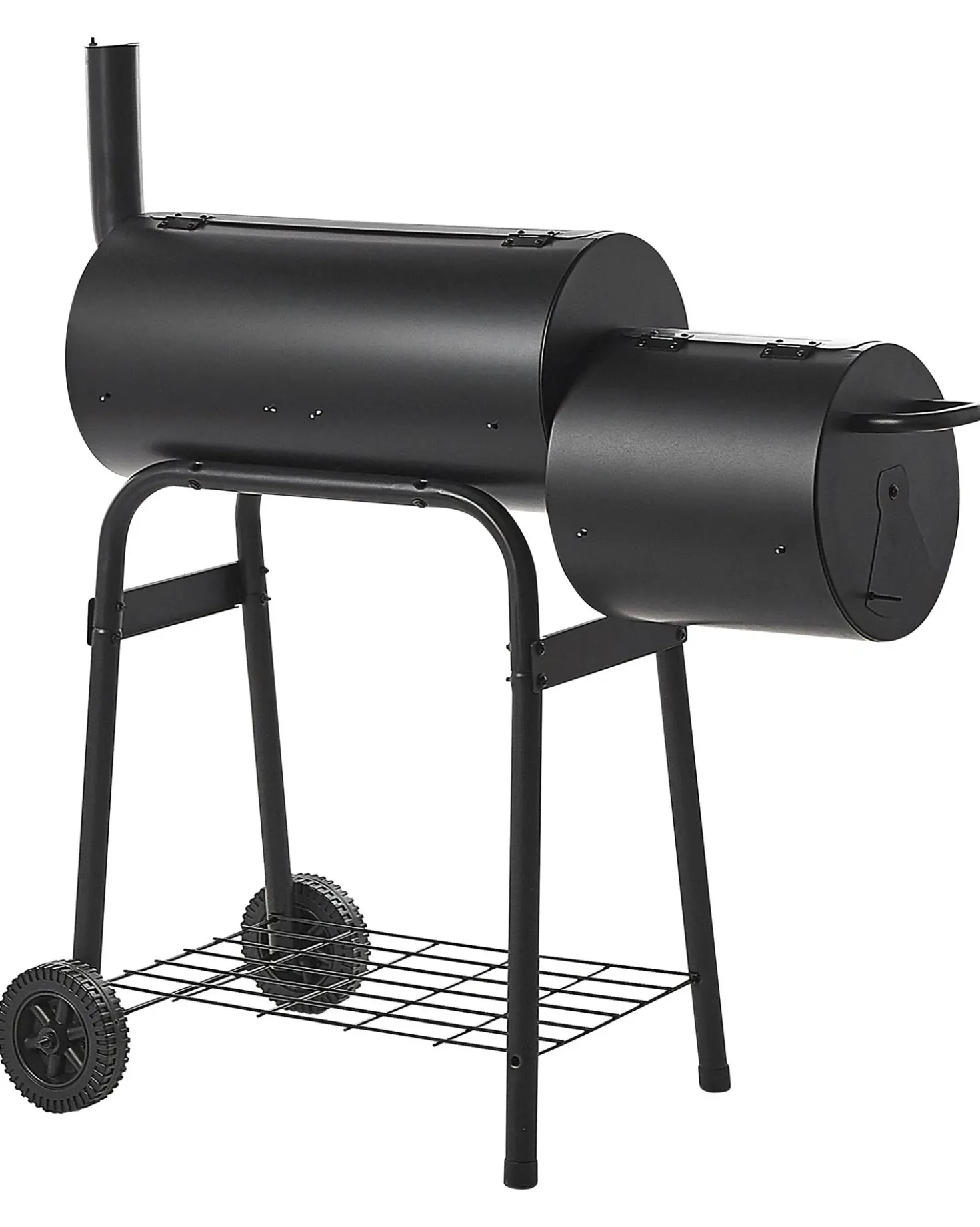 Barbecue a carbonella SATAH con affumicatore Metallo Nero
