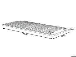 Base letto a doghe COMBOURG 90 x 200 cm