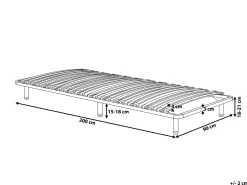 Base letto a doghe freestanding COMBOURG 90 x 200 cm