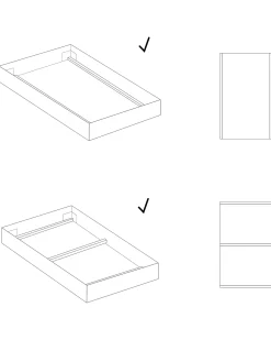 Base letto a doghe VOUZIERS 90 x 200 cm
