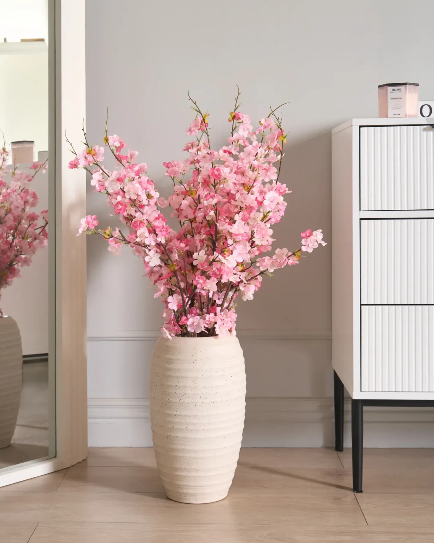 Bouquet di fiori artificiali NEBRA 95 cm Rosa