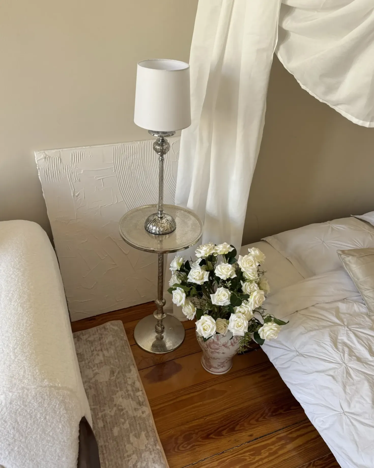 Bouquet di fiori artificiali LAPAS 55 cm Bianco