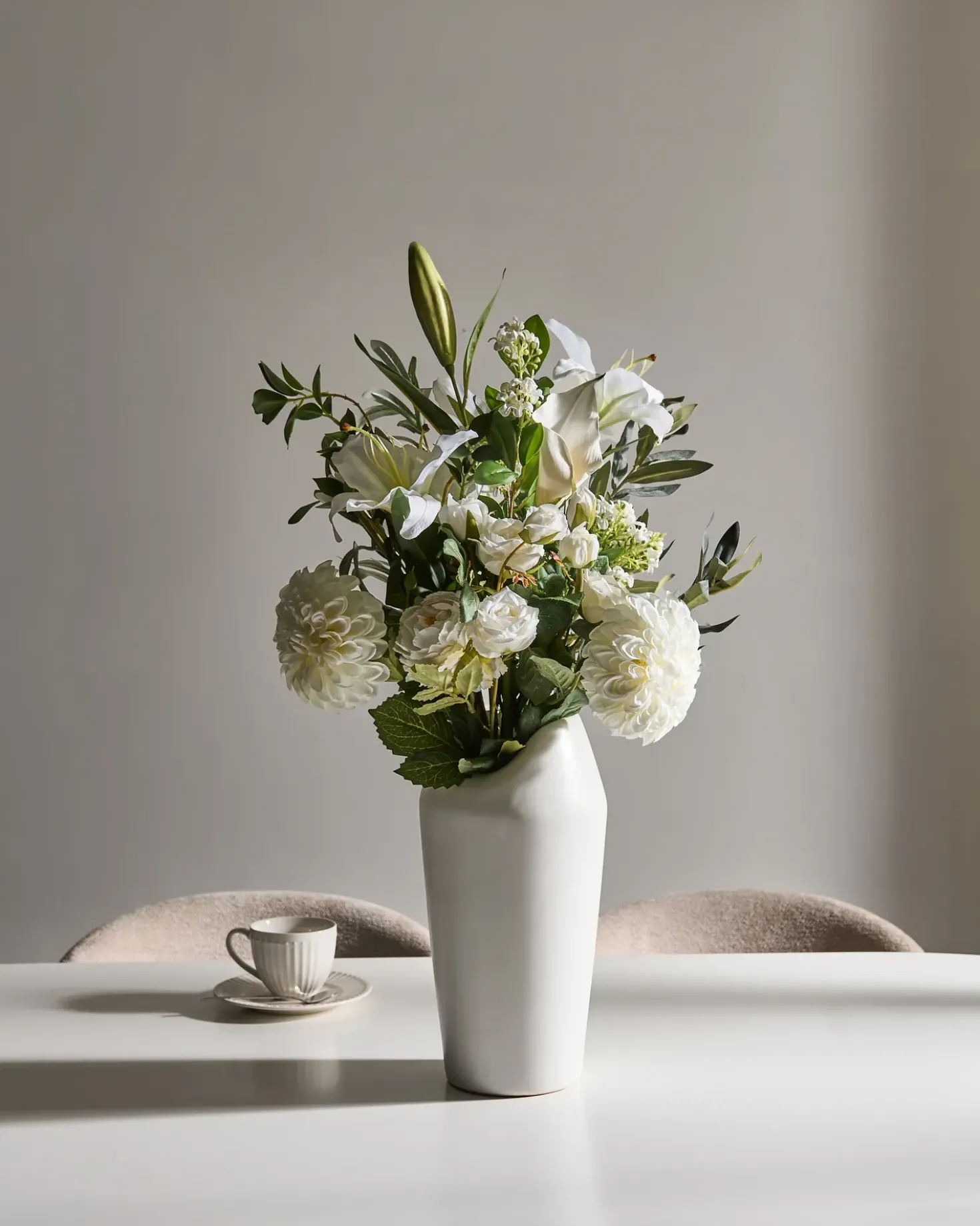 Bouquet di fiori artificiali PARREIRA 67 cm Bianco