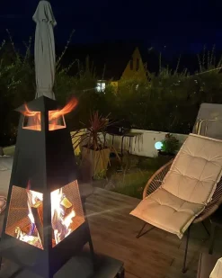Braciere YASUR Metallo Nero