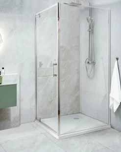 Cabina doccia DARLI 90 x 90 x 185 cm Argento