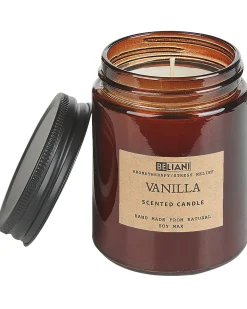 Candela Profumata con Diffusore di Fragranze DARK ELEGANCE 9 cm Marrone