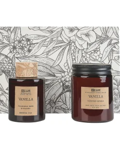 Candela Profumata con Diffusore di Fragranze DARK ELEGANCE 9 cm Marrone