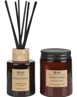 Candela Profumata con Diffusore di Fragranze DARK ELEGANCE 9 cm Marrone