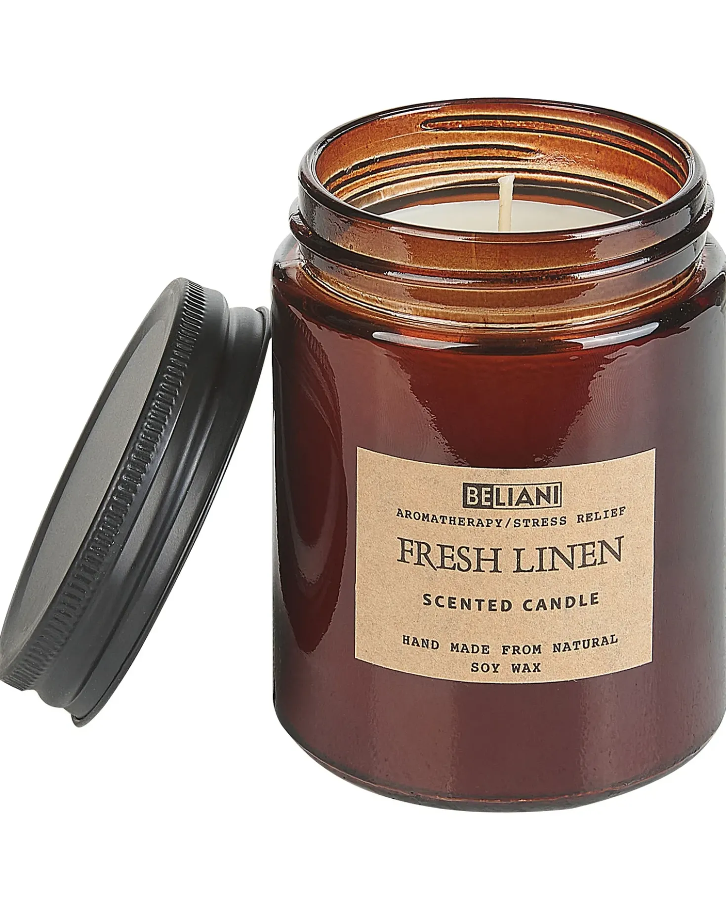Candela Profumata con Diffusore di Fragranze DARK ELEGANCE 9 cm Marrone