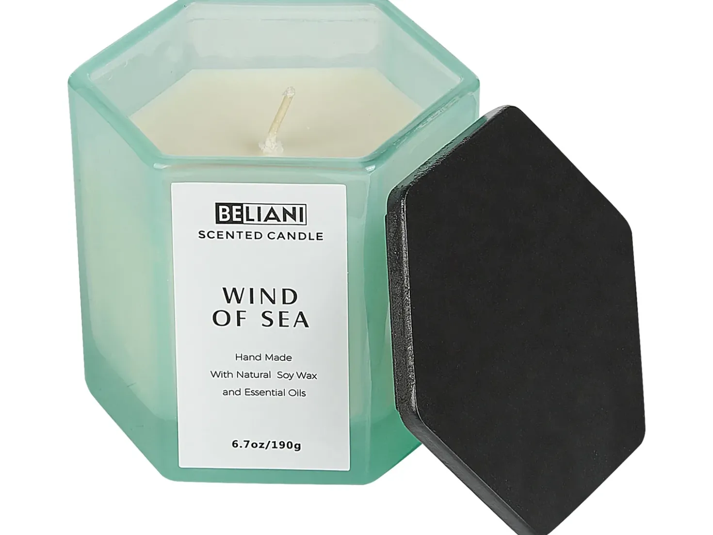 Candela Profumata con Diffusore di Fragranze CLASSY TINT Cera di Soia Note fresche