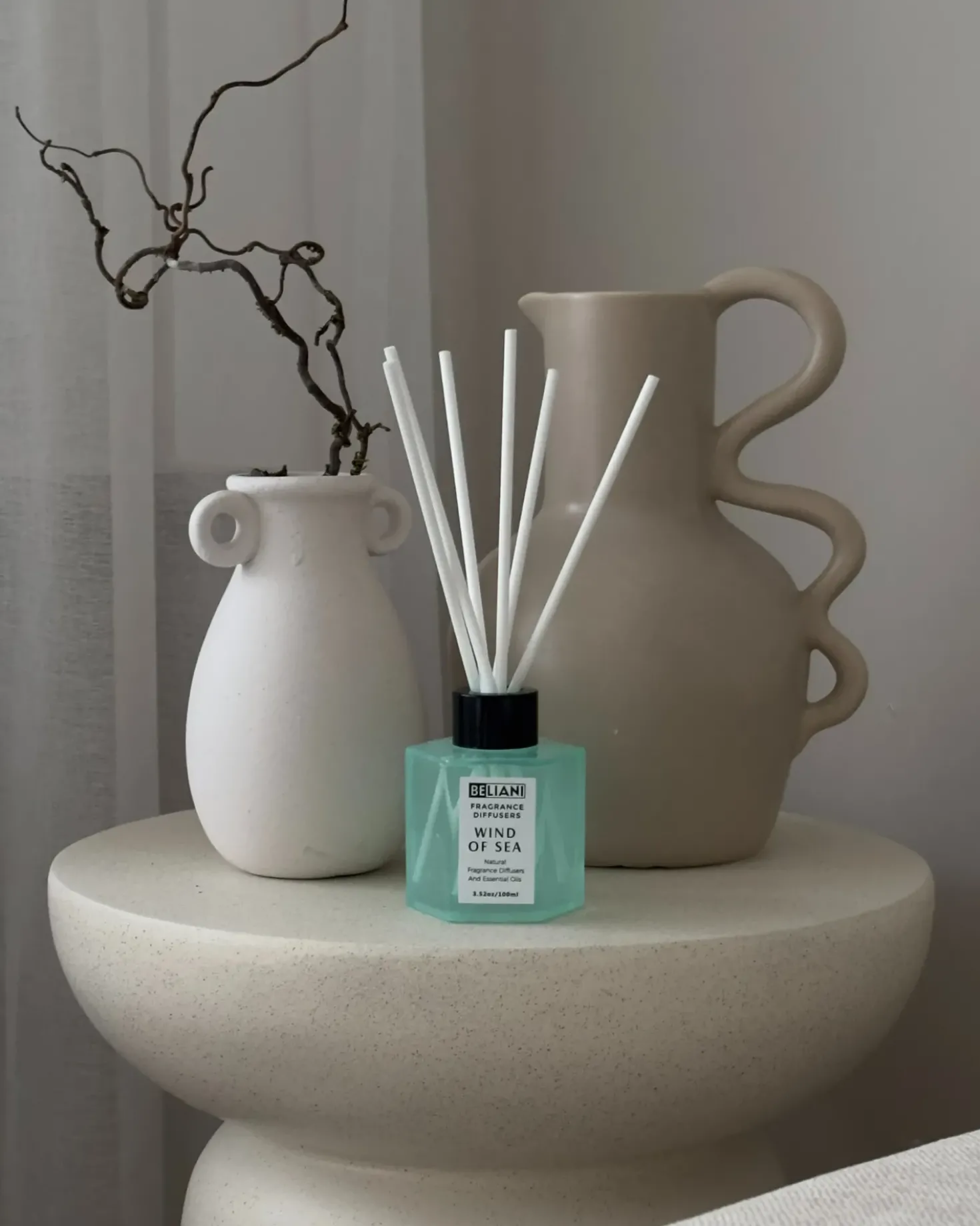 Candela Profumata con Diffusore di Fragranze CLASSY TINT Cera di Soia Note fresche