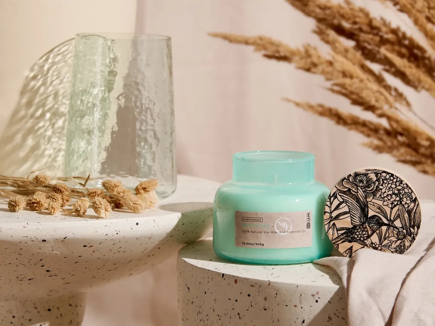Candela Profumata DELIGHT BLISS Cera di Soia Note fresche