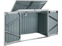 Capanno per gli attrezzi MOENA 158 cm 96 cm Grigio chiaro