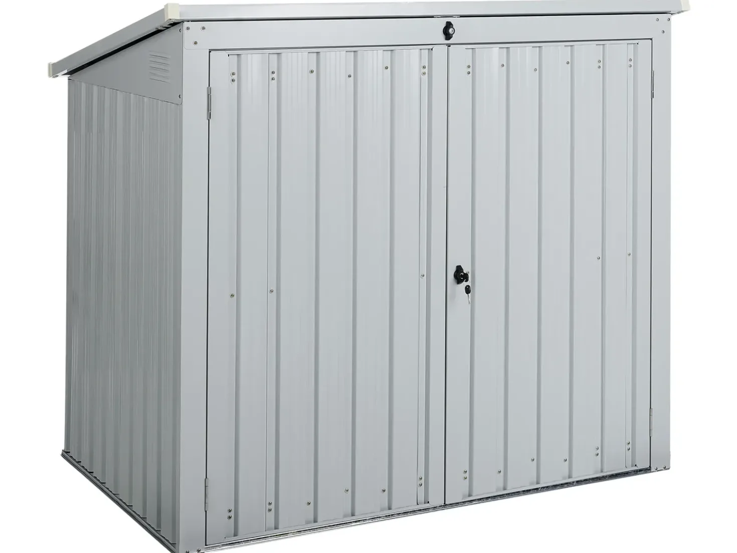 Capanno per gli attrezzi MOENA 158 cm 96 cm Grigio chiaro