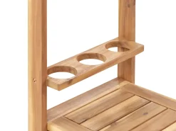 Carrello per bevande da giardino SASSARI II Legno di acacia certificato Marrone chiaro