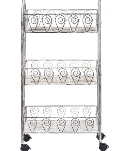 Carrello portaoggetti VALPARAISO Metallo Grigio con ruote