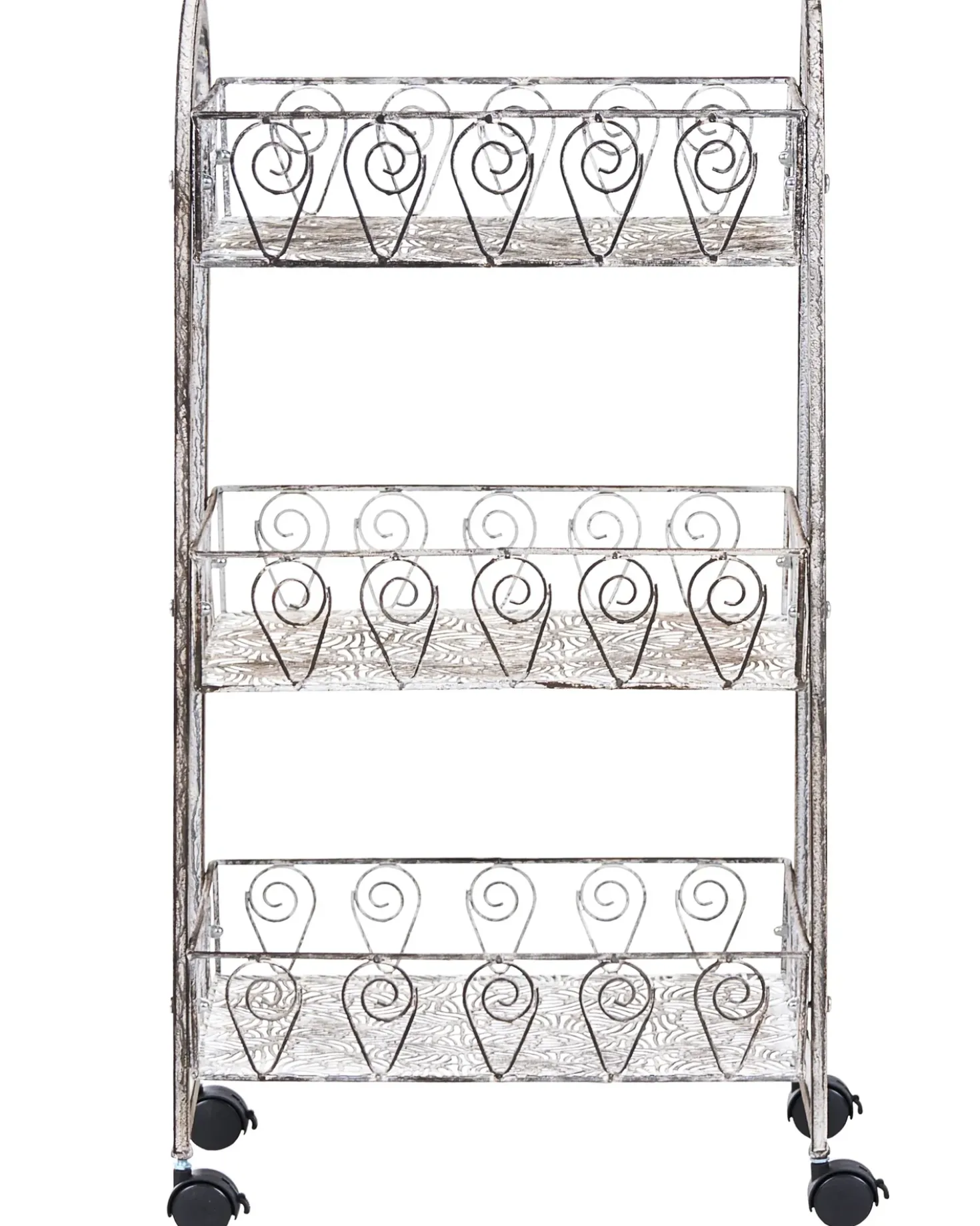 Carrello portaoggetti VALPARAISO Metallo Grigio con ruote