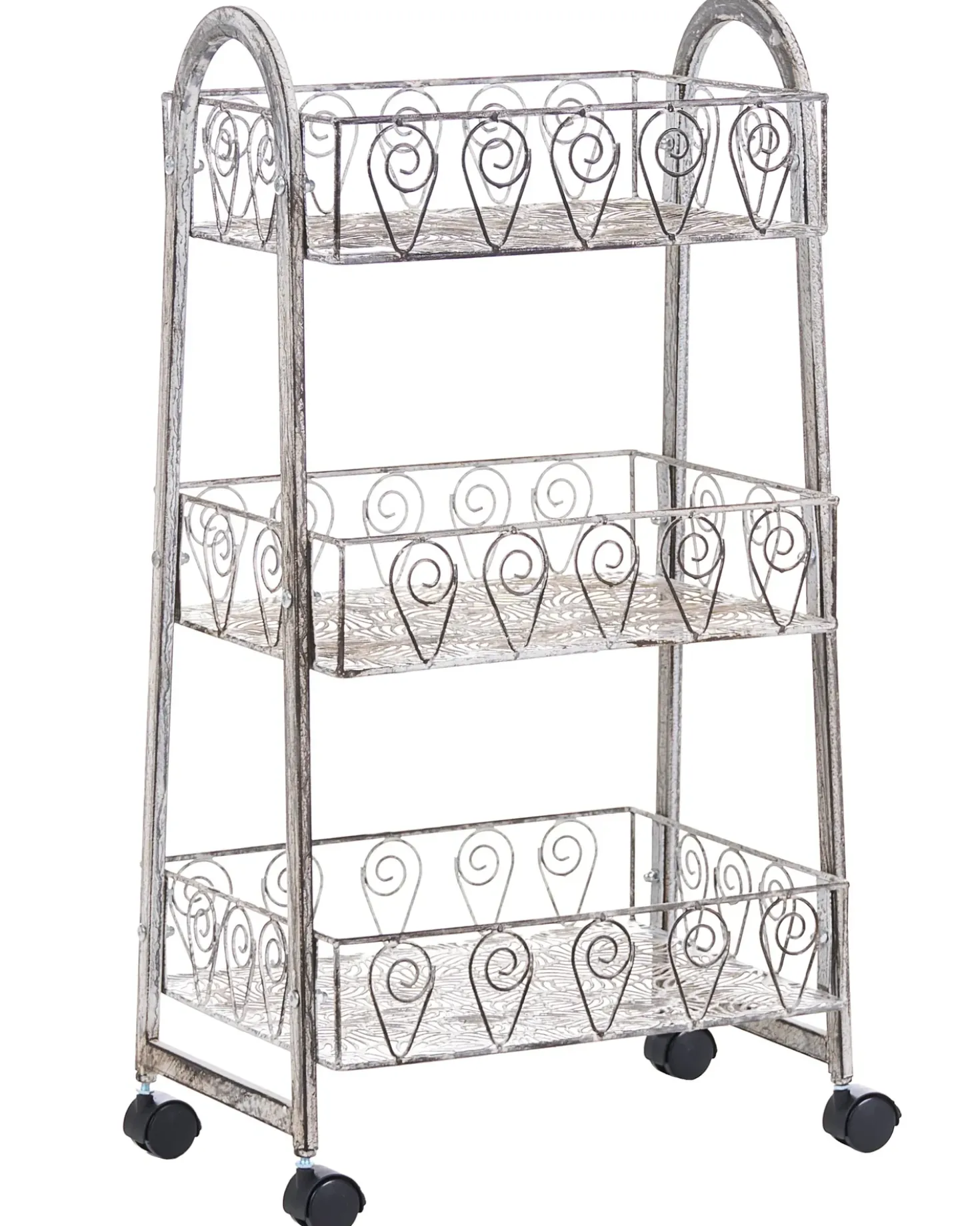 Carrello portaoggetti VALPARAISO Metallo Grigio con ruote