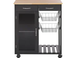 Carrello portavivande BOVES Nero