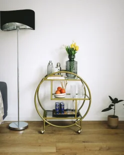 Carrello portavivande COLTON Metallo Oro