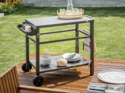 Carrello portavivande da giardino STALETTI Metallo Nero