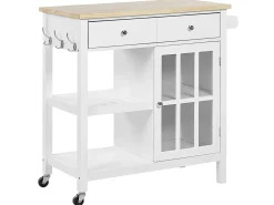Carrello portavivande GENOA Bianco