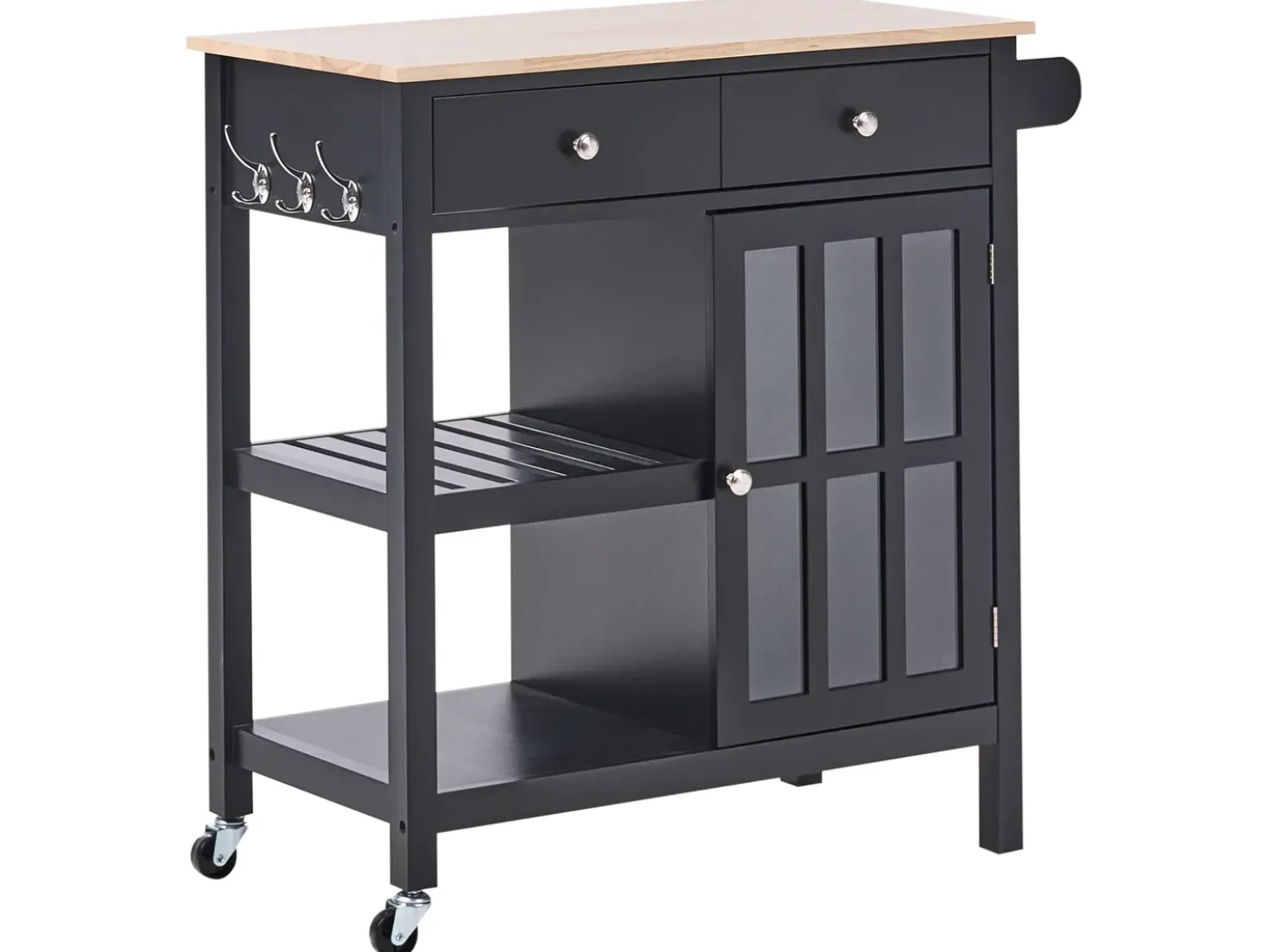 Carrello portavivande GENOA Nero