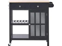 Carrello portavivande GENOA Nero