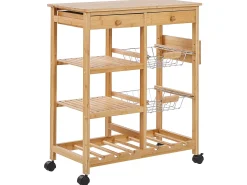 Carrello portavivande MORINO Bambù Marrone chiaro