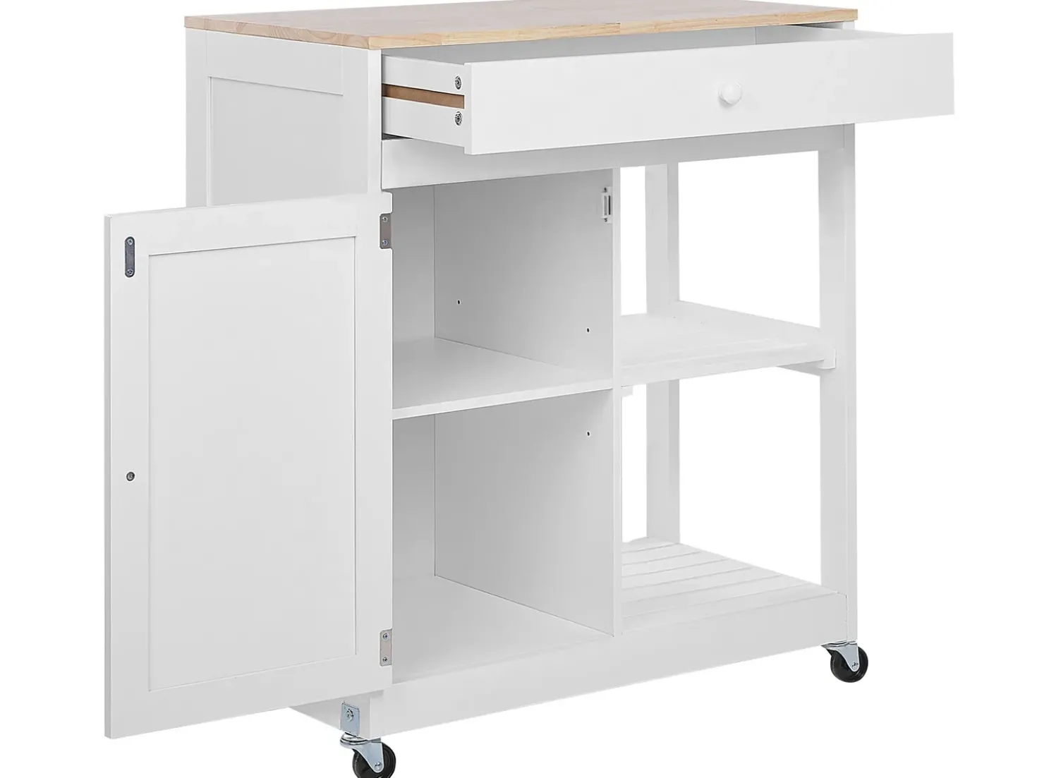 Carrello portavivande TRAPANI Bianco