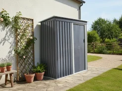 Casetta da giardino AISONE 150 cm 89 cm Grigio grafite