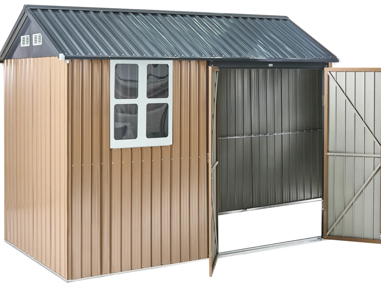 Casetta da giardino NOCCIANO 313 cm 220 cm Marrone