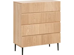 Cassettiera 4 cassetti BLYTHE Frassino naturale