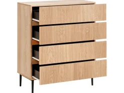 Cassettiera 4 cassetti BLYTHE Frassino naturale
