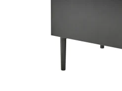 Cassettiera 4 cassetti BLYTHE Frassino naturale Nero