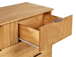 Cassettiera 4 cassetti TIMMINS Legno di pino Marrone